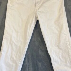 Banana Republic White Straight Jeans Classic Denim